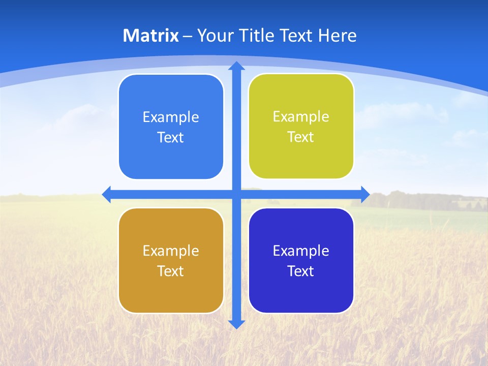 Bright Blue Growth PowerPoint Template