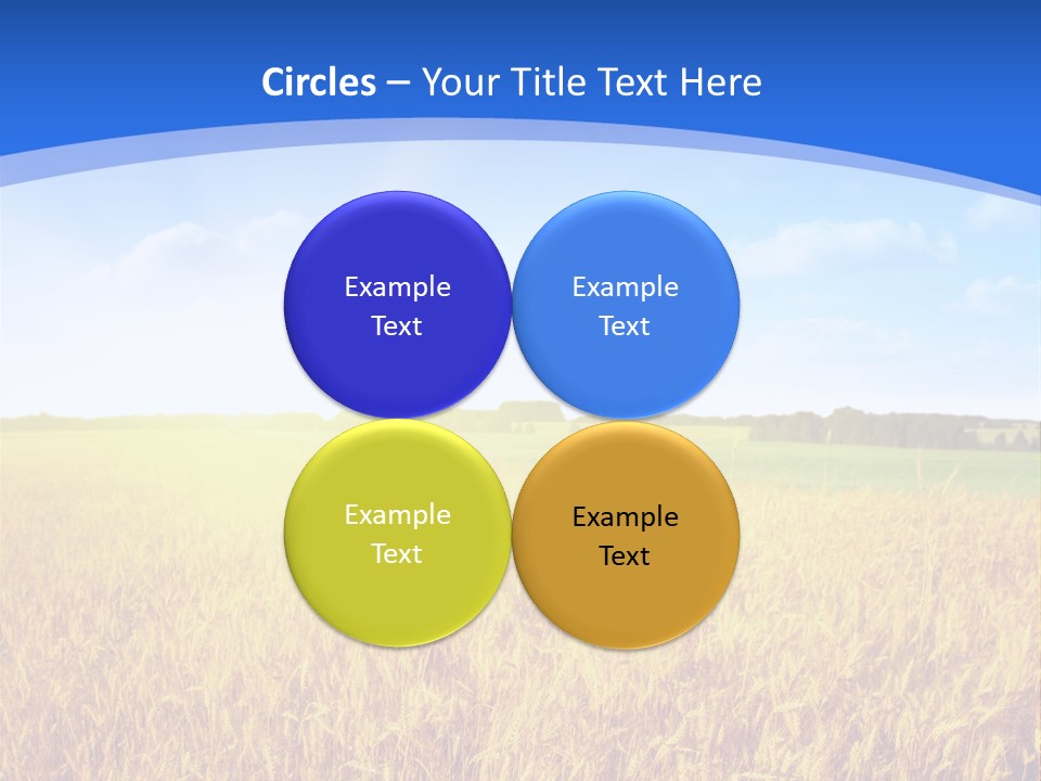 Bright Blue Growth PowerPoint Template