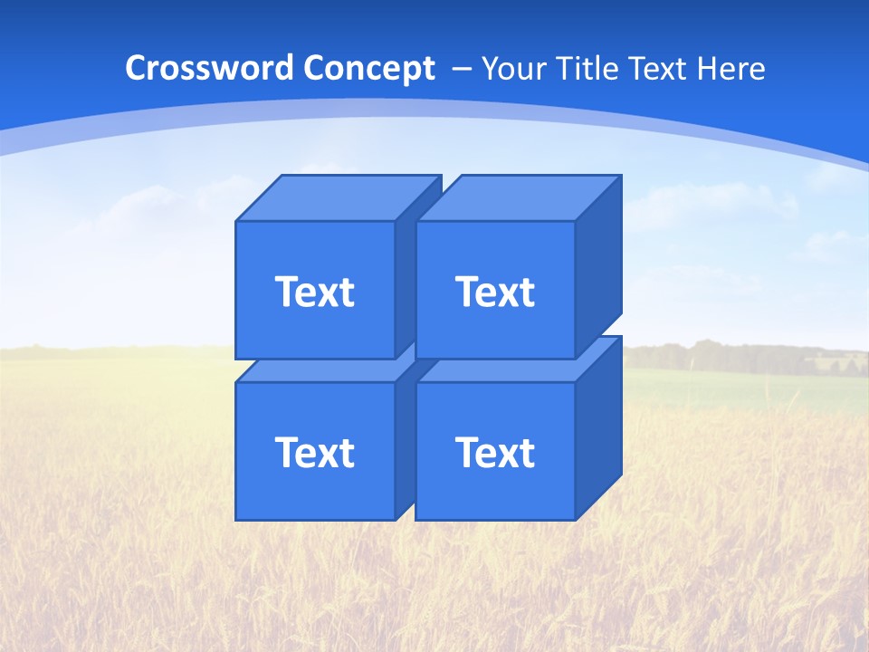 Bright Blue Growth PowerPoint Template
