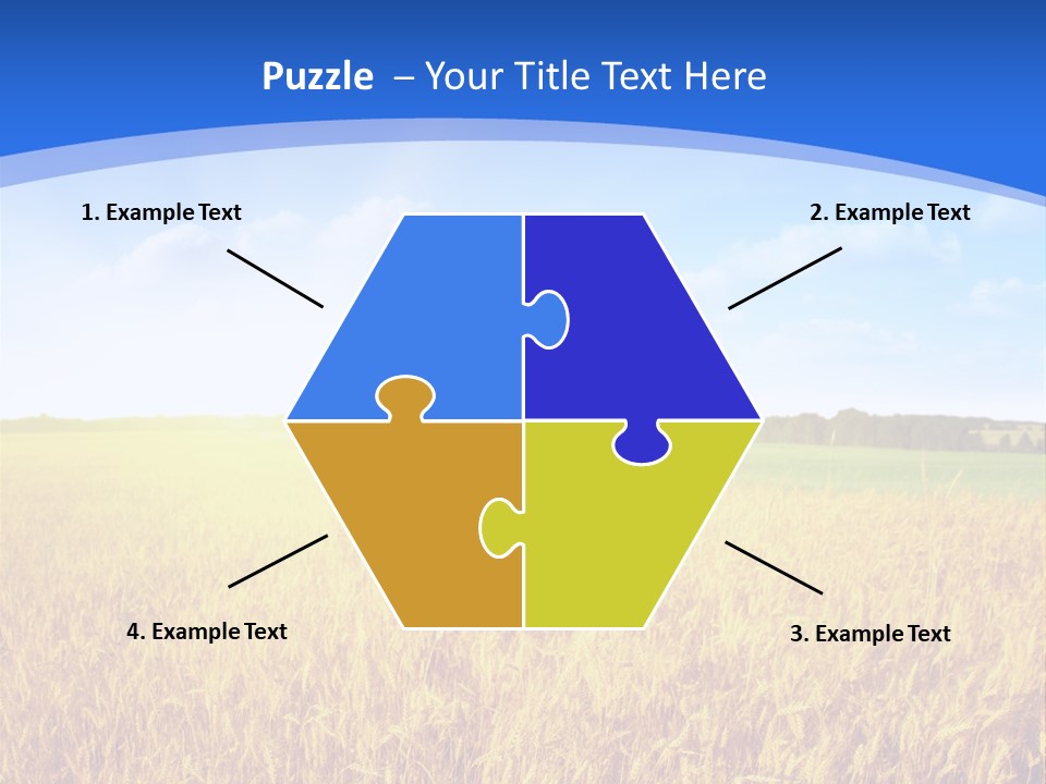 Bright Blue Growth PowerPoint Template