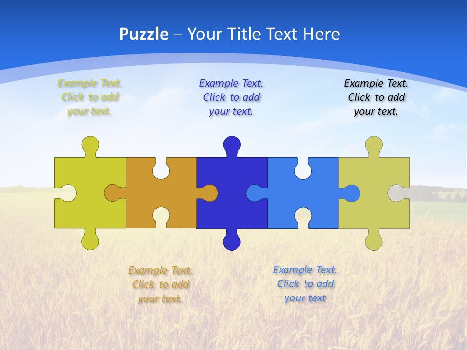 Bright Blue Growth PowerPoint Template