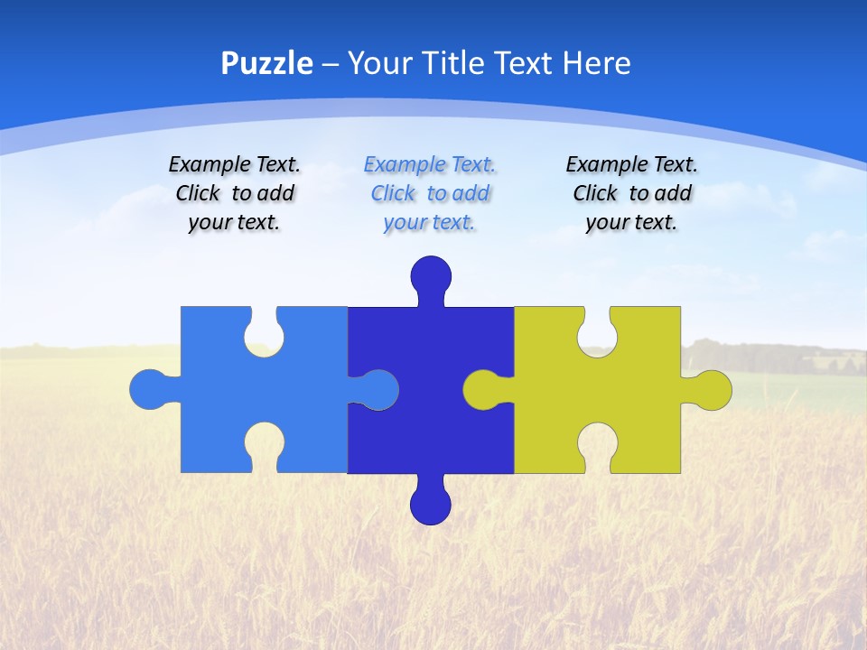 Bright Blue Growth PowerPoint Template