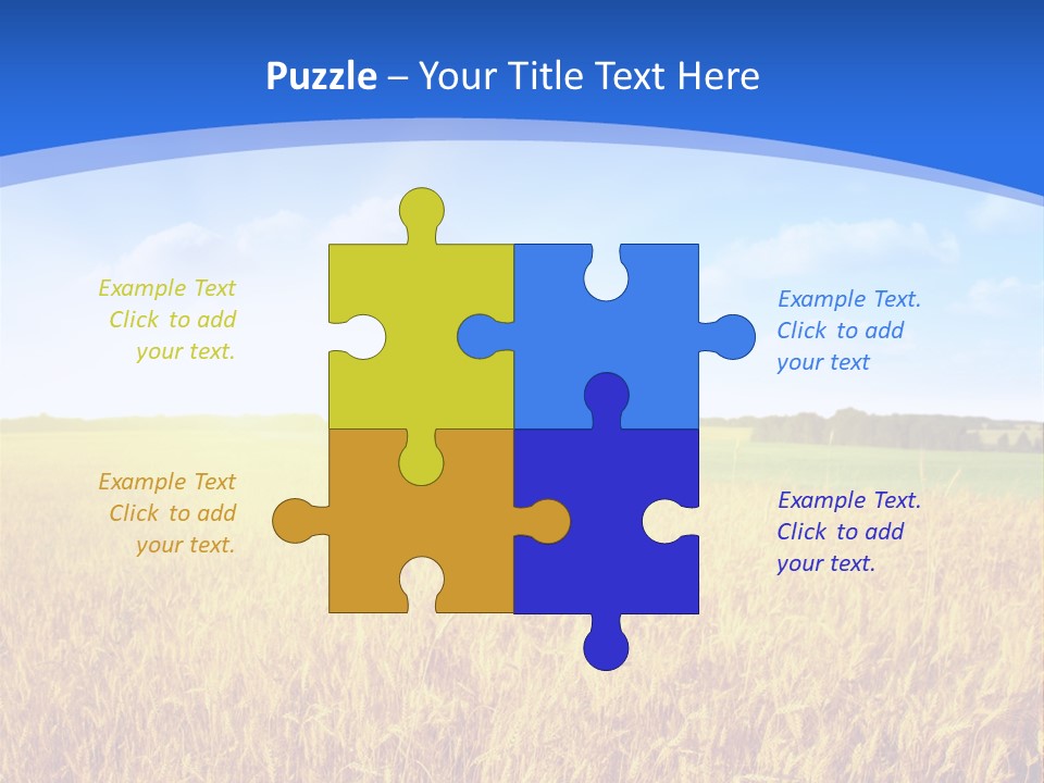 Bright Blue Growth PowerPoint Template