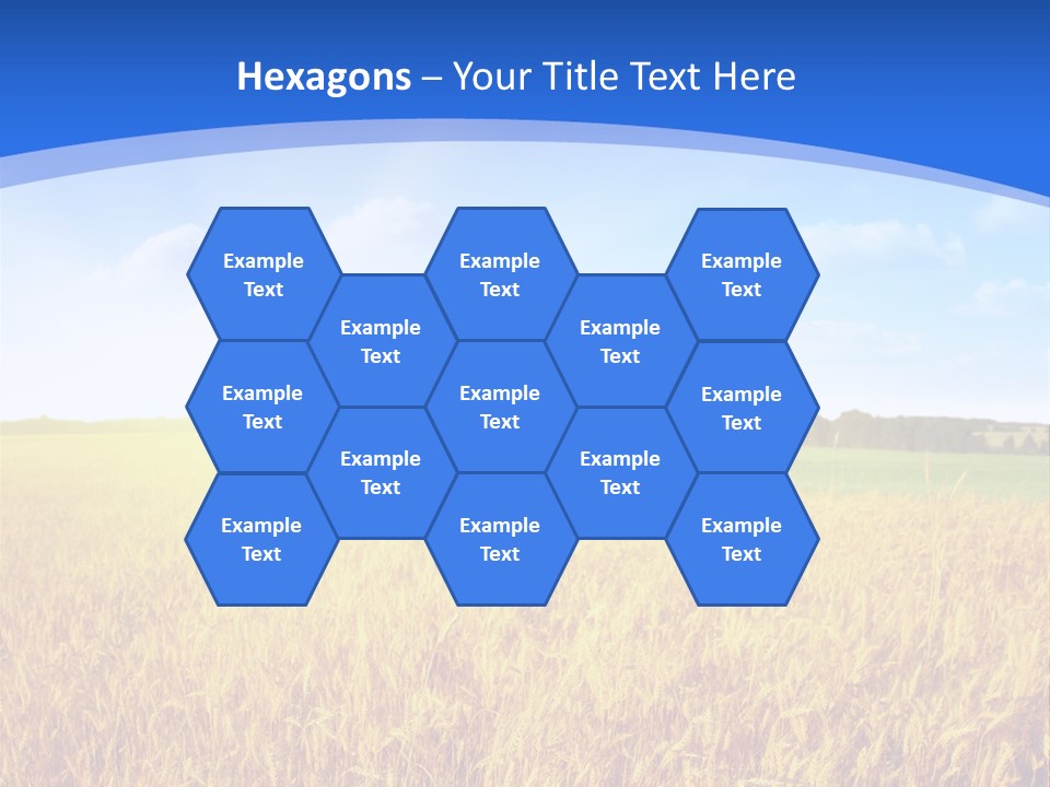 Bright Blue Growth PowerPoint Template