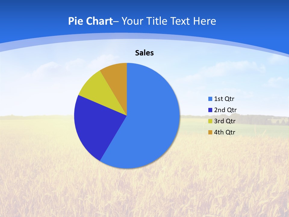 Bright Blue Growth PowerPoint Template