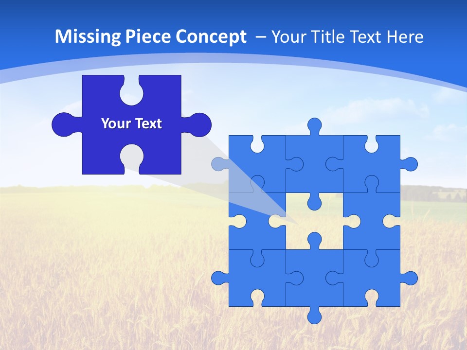 Bright Blue Growth PowerPoint Template