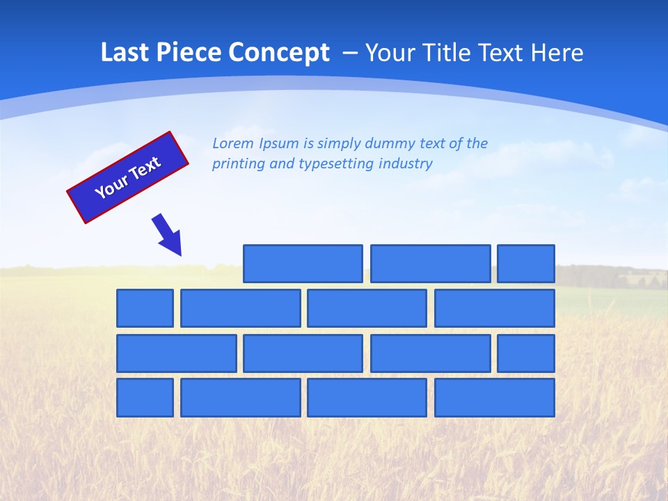 Bright Blue Growth PowerPoint Template