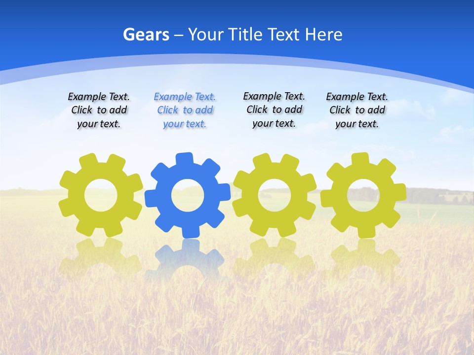 Bright Blue Growth PowerPoint Template