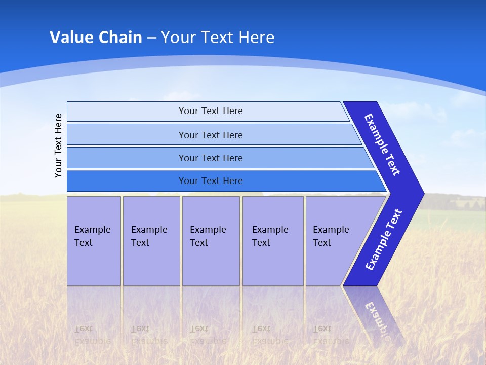 Bright Blue Growth PowerPoint Template