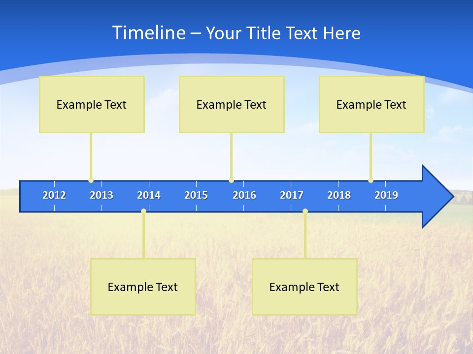 Bright Blue Growth PowerPoint Template