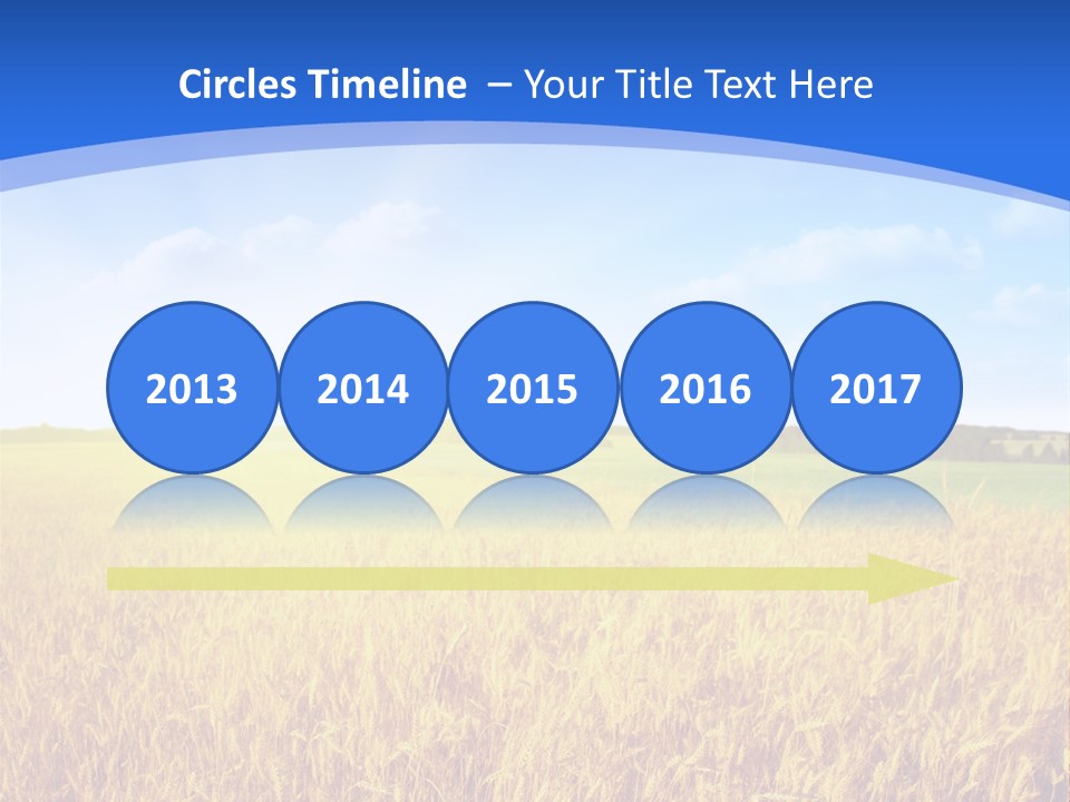 Bright Blue Growth PowerPoint Template