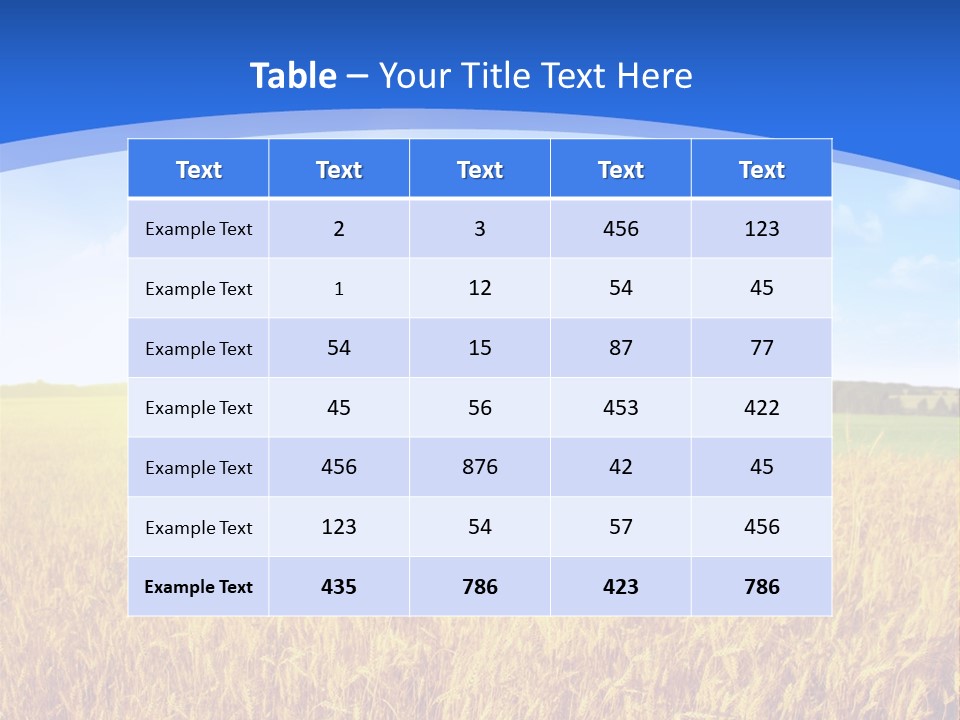 Bright Blue Growth PowerPoint Template