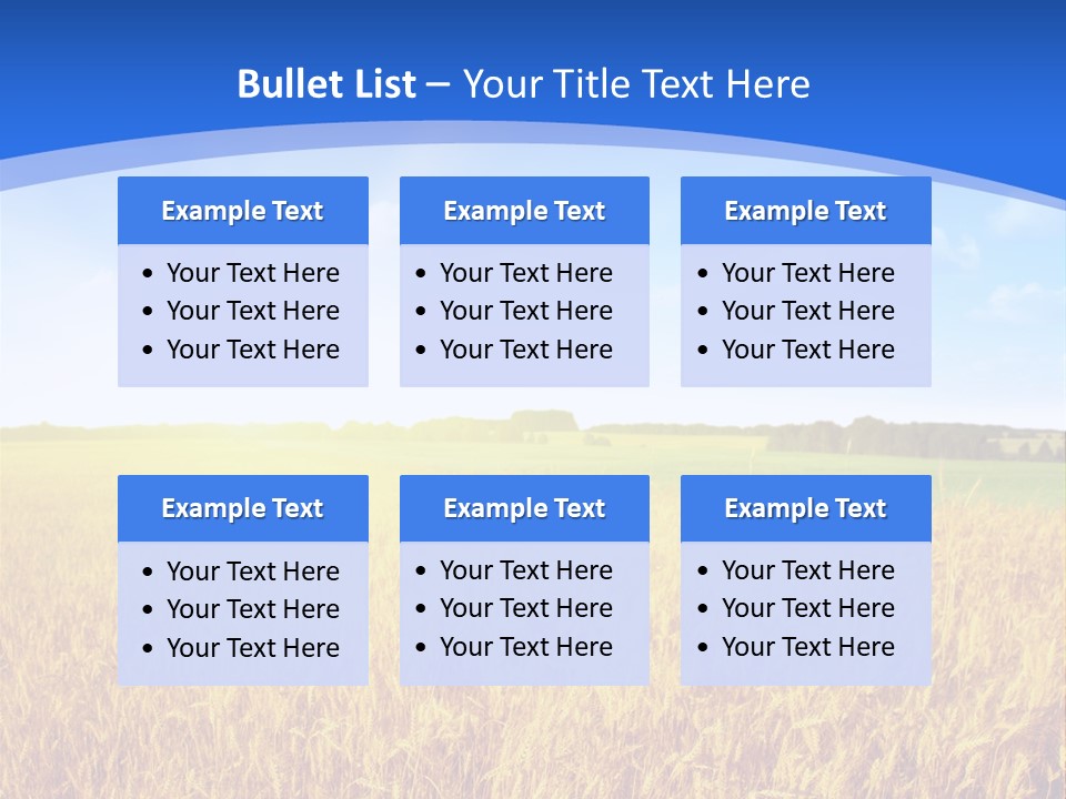 Bright Blue Growth PowerPoint Template