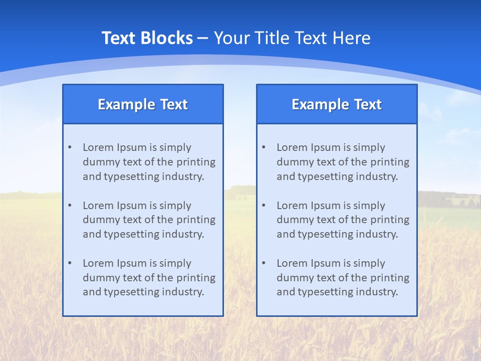 Bright Blue Growth PowerPoint Template