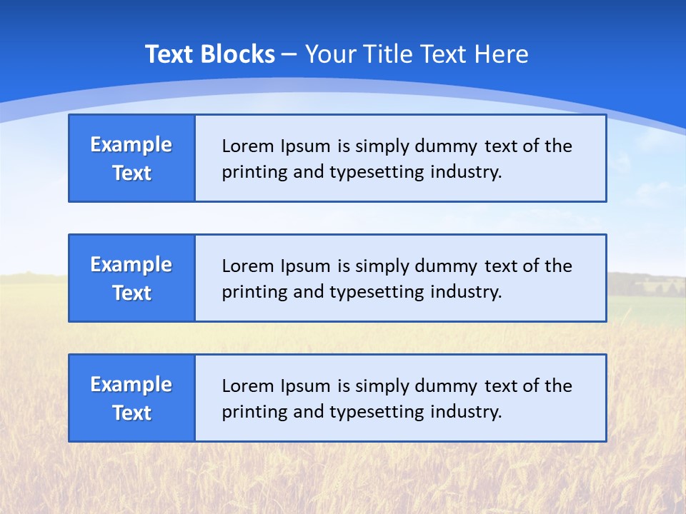 Bright Blue Growth PowerPoint Template