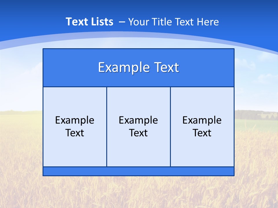 Bright Blue Growth PowerPoint Template