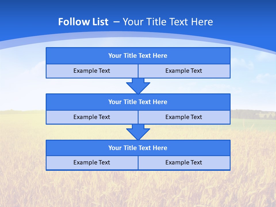 Bright Blue Growth PowerPoint Template