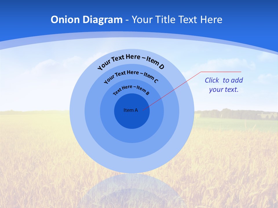 Bright Blue Growth PowerPoint Template