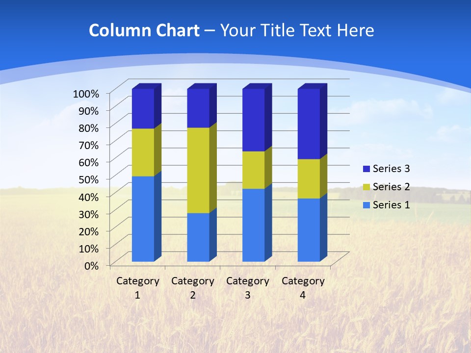 Bright Blue Growth PowerPoint Template