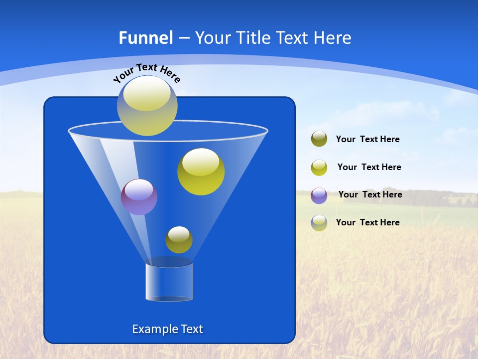 Bright Blue Growth PowerPoint Template