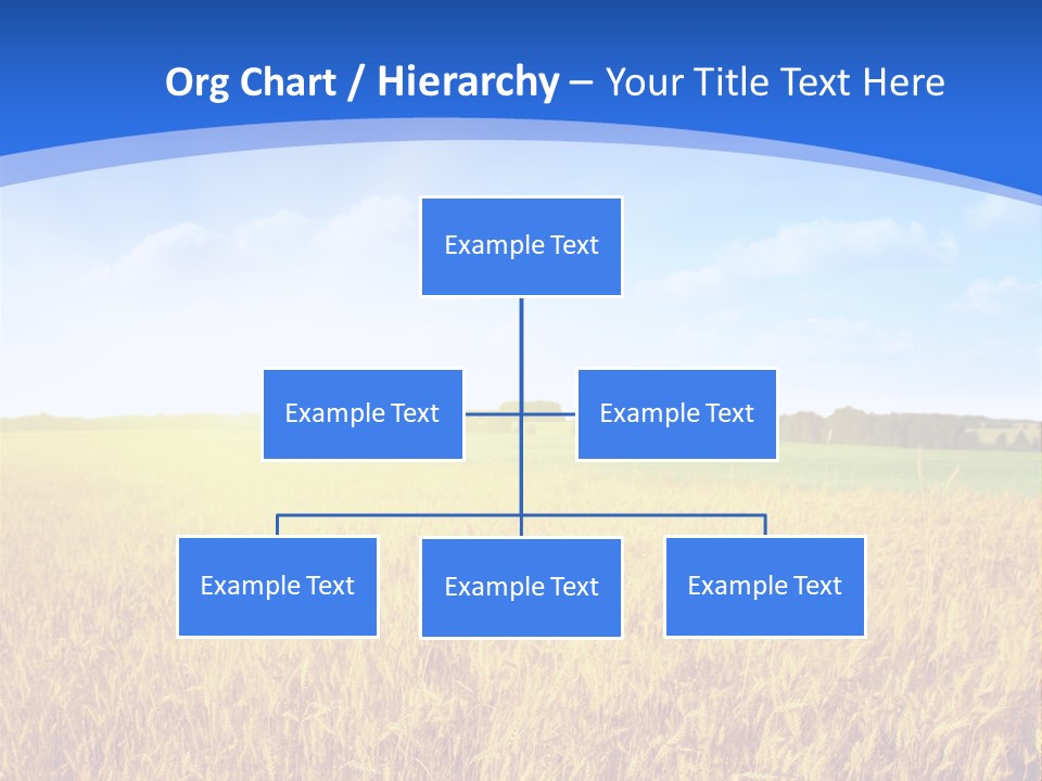 Bright Blue Growth PowerPoint Template