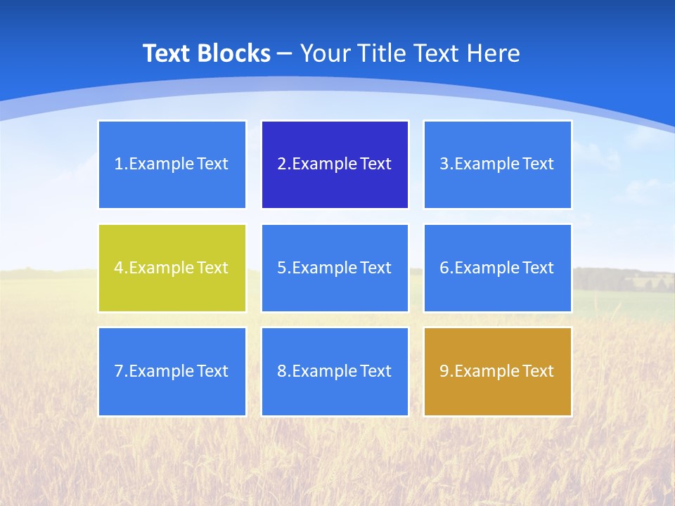 Bright Blue Growth PowerPoint Template