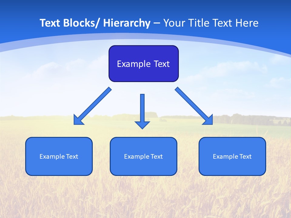 Bright Blue Growth PowerPoint Template