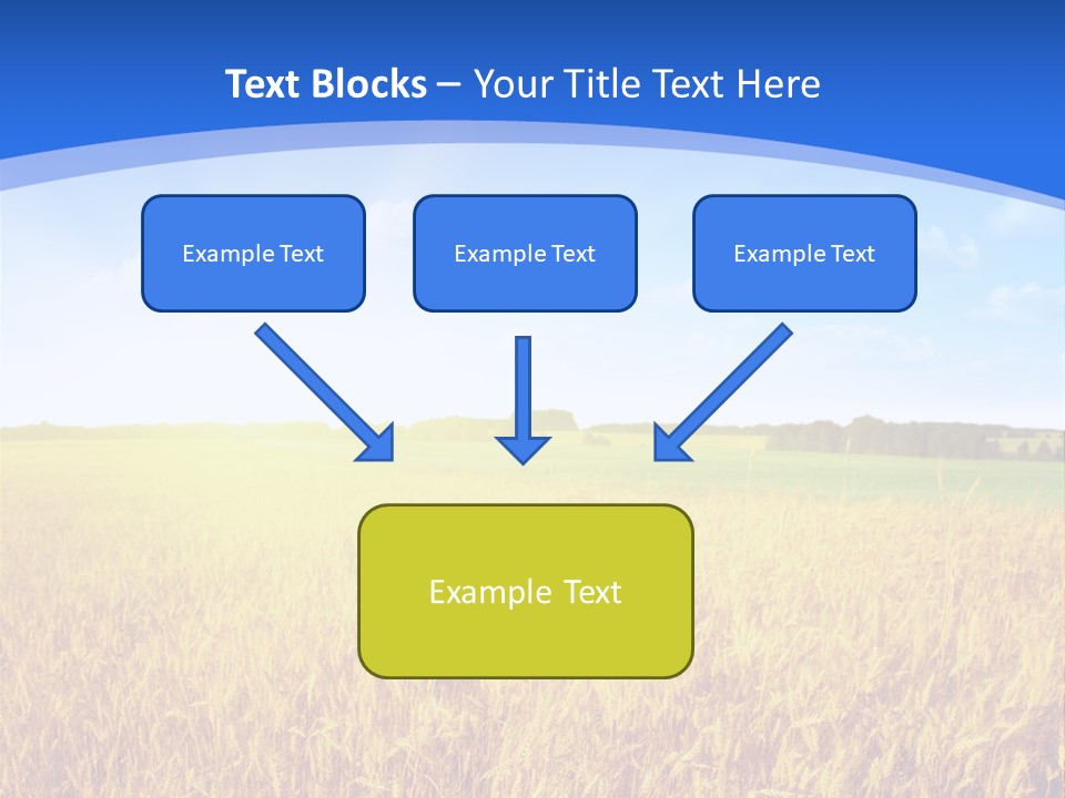 Bright Blue Growth PowerPoint Template