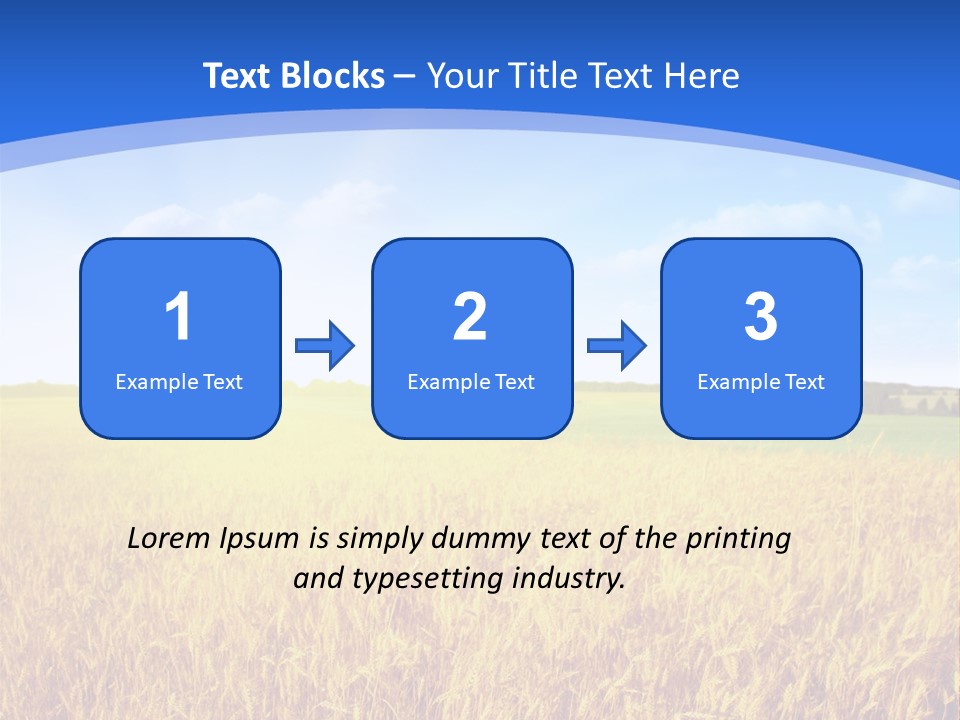 Bright Blue Growth PowerPoint Template