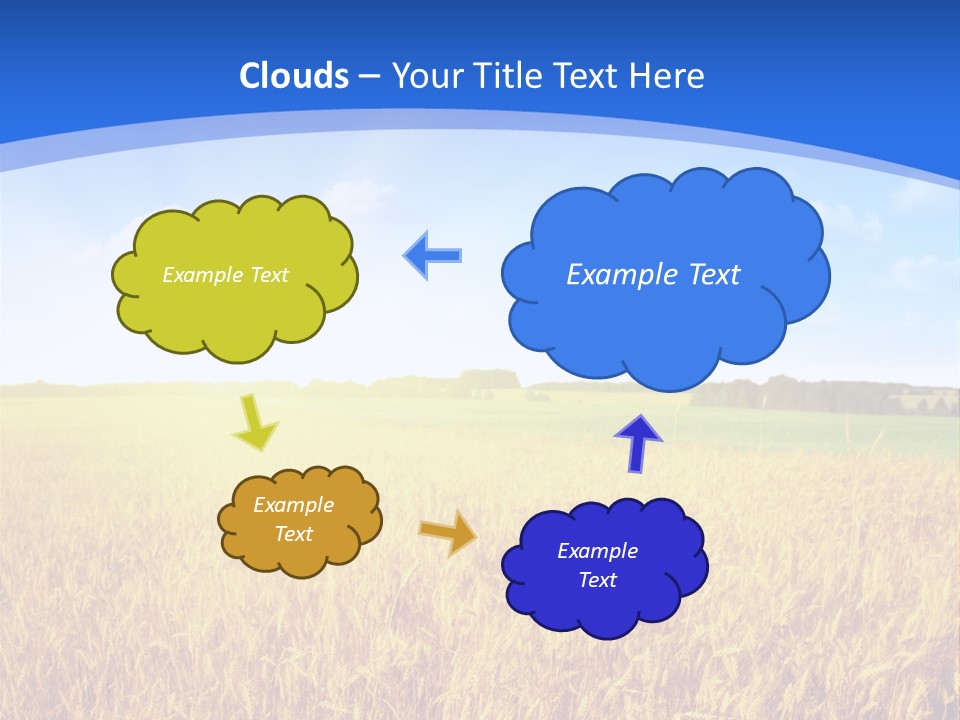 Bright Blue Growth PowerPoint Template