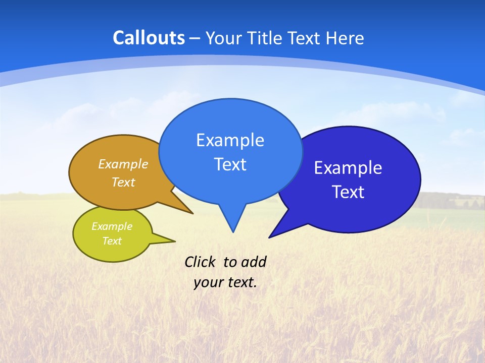 Bright Blue Growth PowerPoint Template