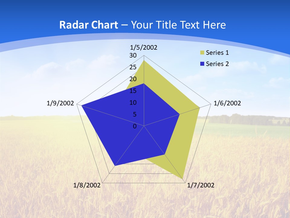 Bright Blue Growth PowerPoint Template