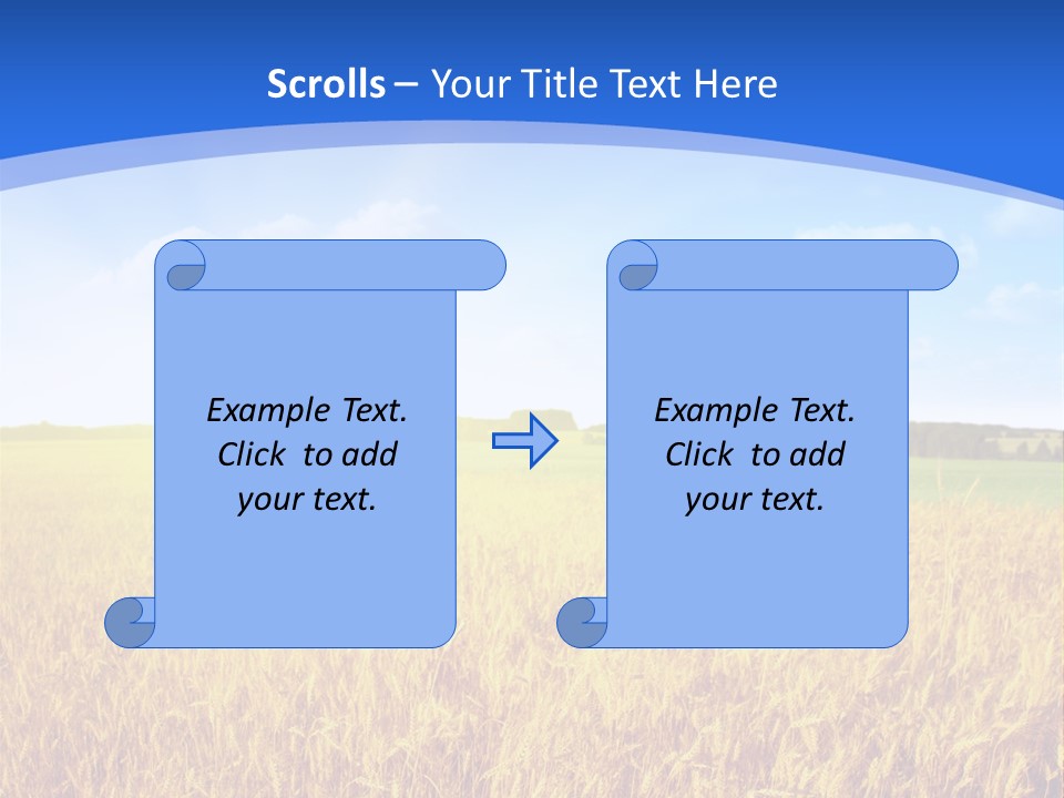 Bright Blue Growth PowerPoint Template