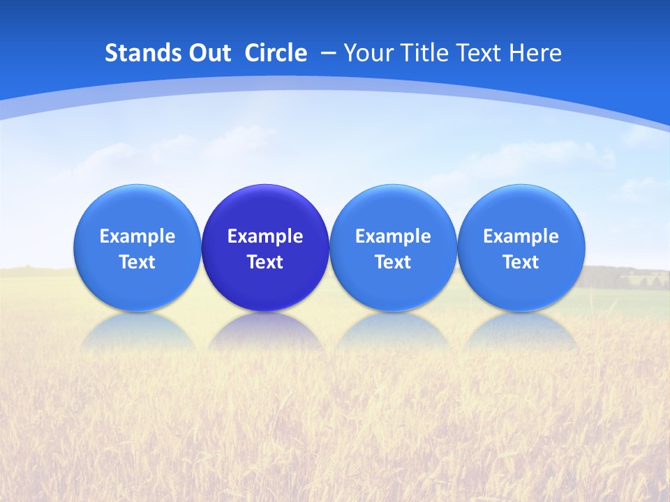 Bright Blue Growth PowerPoint Template