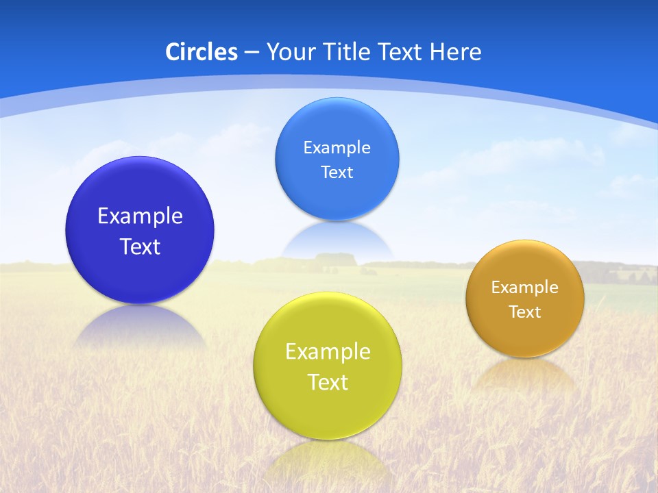 Bright Blue Growth PowerPoint Template