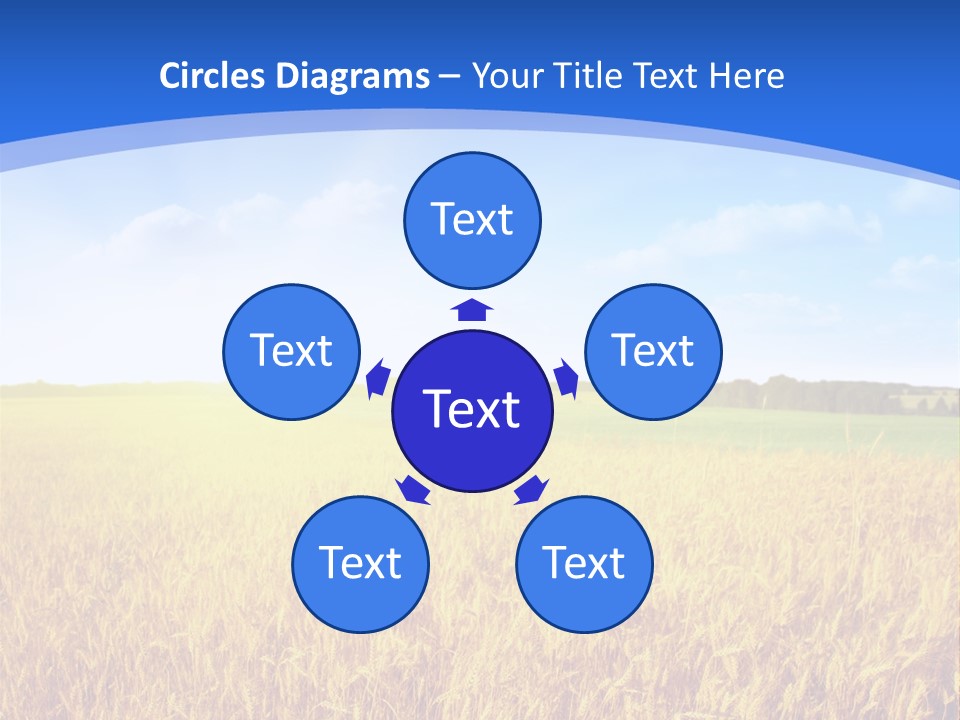 Bright Blue Growth PowerPoint Template