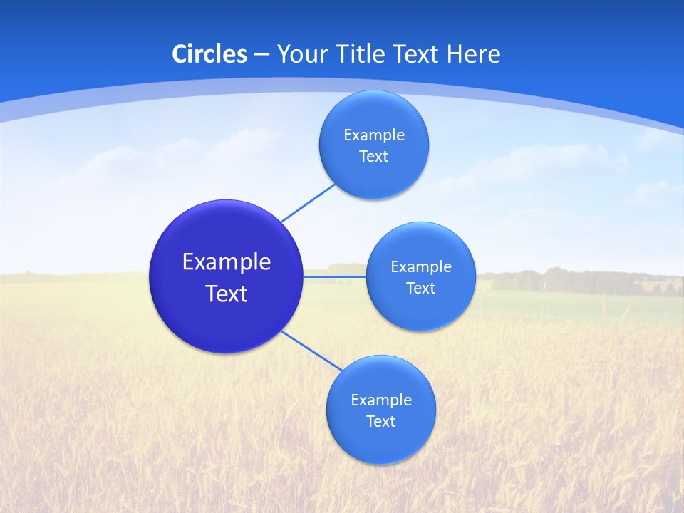 Bright Blue Growth PowerPoint Template