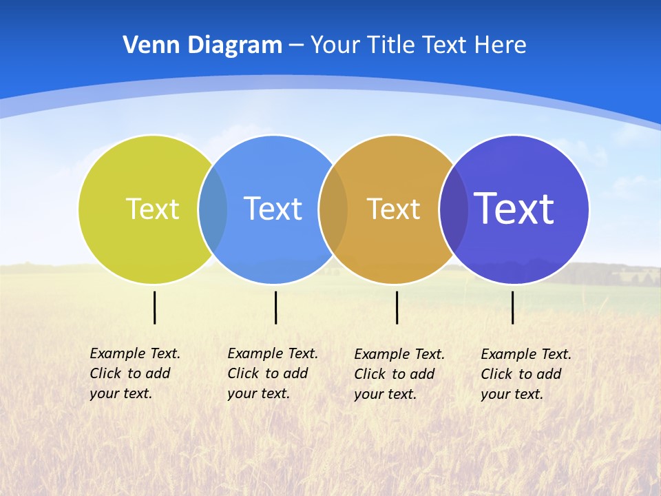 Bright Blue Growth PowerPoint Template