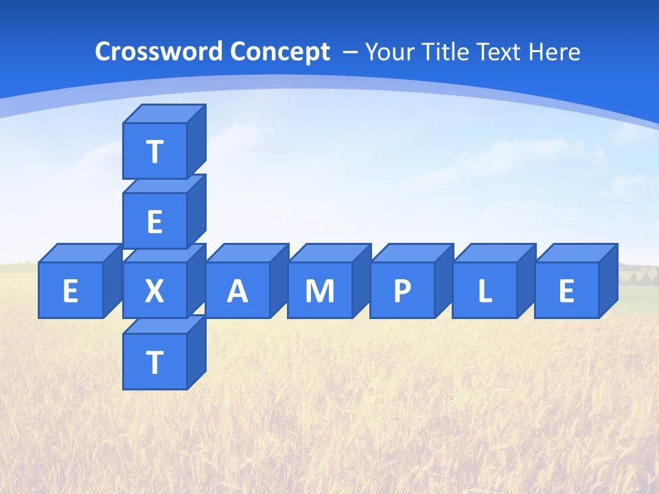 Bright Blue Growth PowerPoint Template