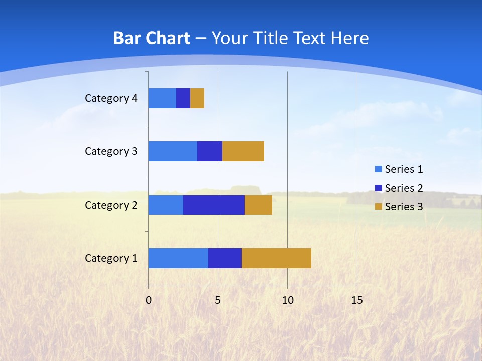 Bright Blue Growth PowerPoint Template