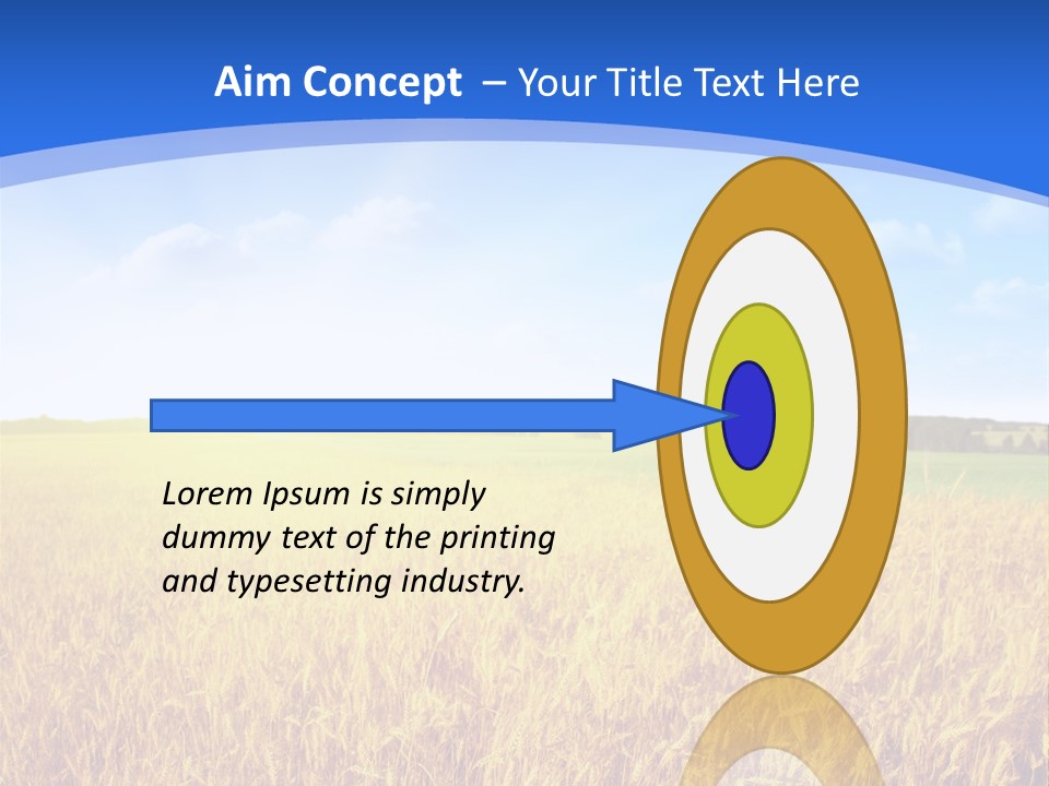 Bright Blue Growth PowerPoint Template