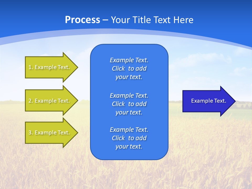 Bright Blue Growth PowerPoint Template