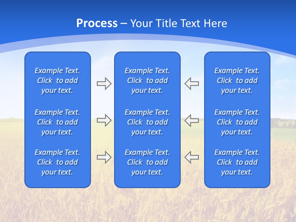 Bright Blue Growth PowerPoint Template