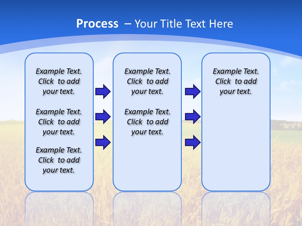 Bright Blue Growth PowerPoint Template