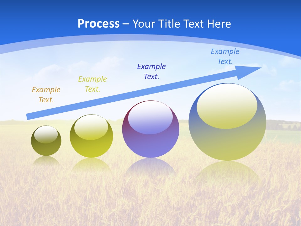 Bright Blue Growth PowerPoint Template