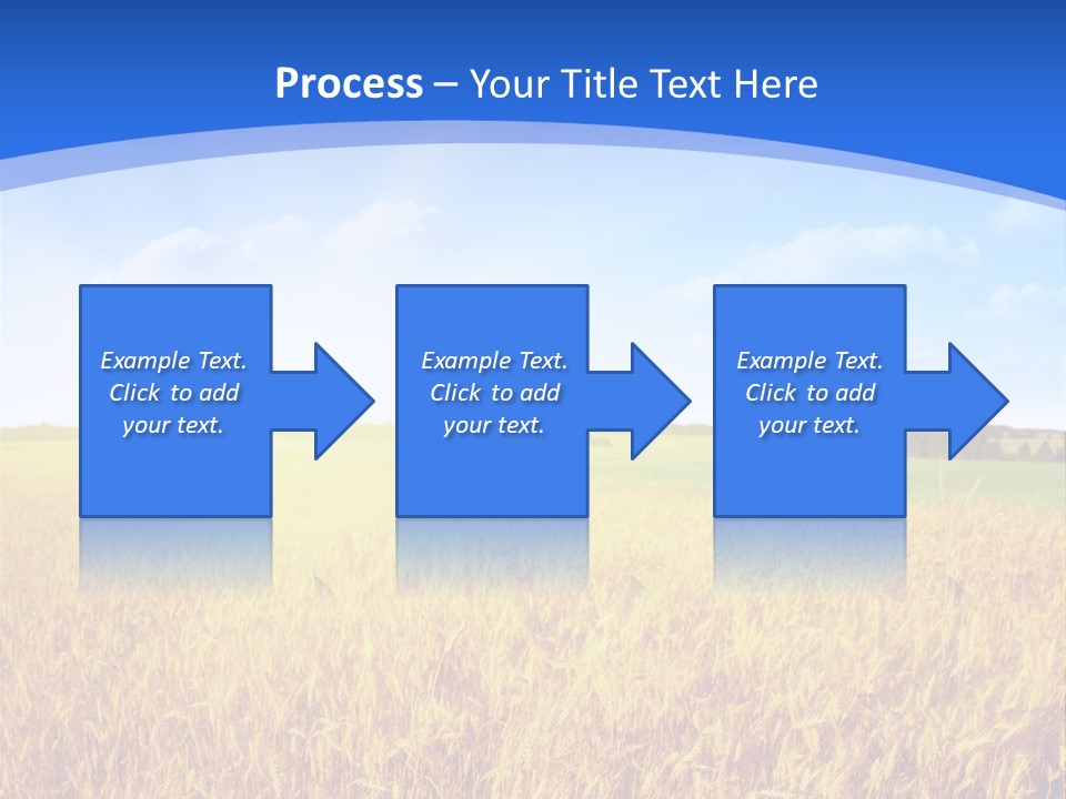 Bright Blue Growth PowerPoint Template