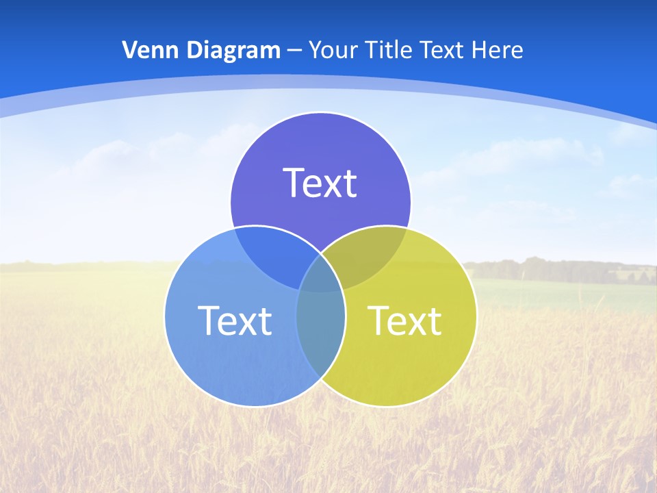 Bright Blue Growth PowerPoint Template