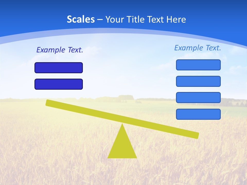 Bright Blue Growth PowerPoint Template