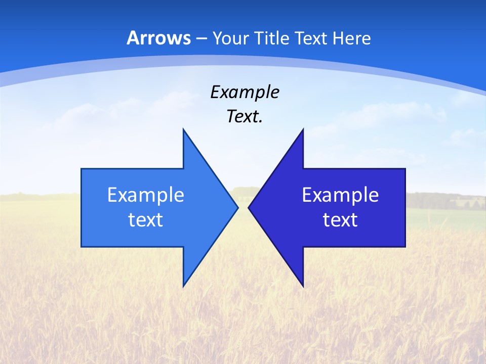 Bright Blue Growth PowerPoint Template