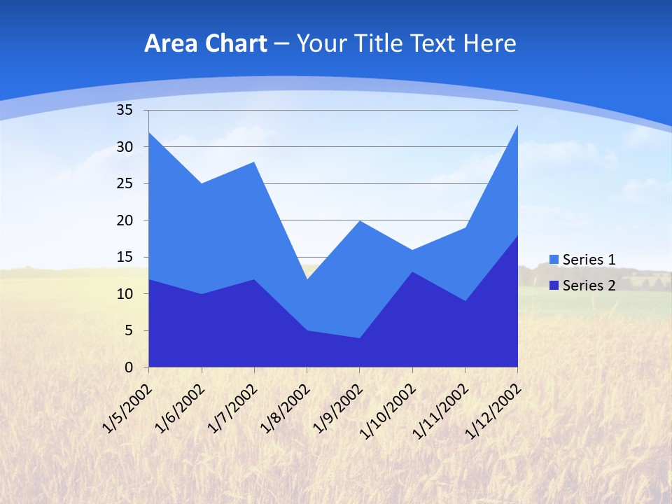 Bright Blue Growth PowerPoint Template